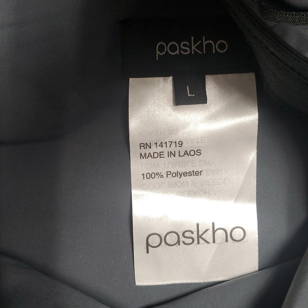 NWT Paskho Lightweight Performance Joggers Size Lg Tie Waist Womens Grey/Black - Picture 11 of 14